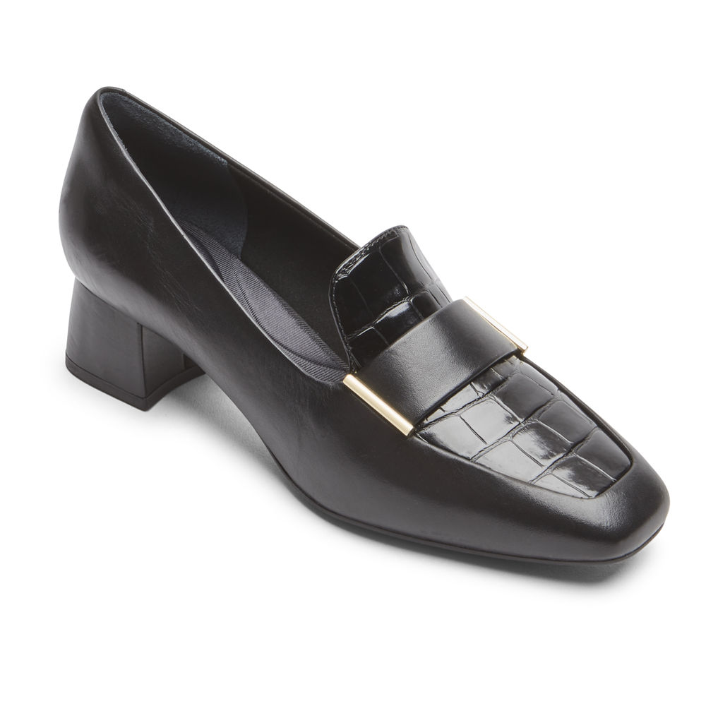 Rockport Singapore Womens Loafers - Total Motion Esma Black - FL9104372